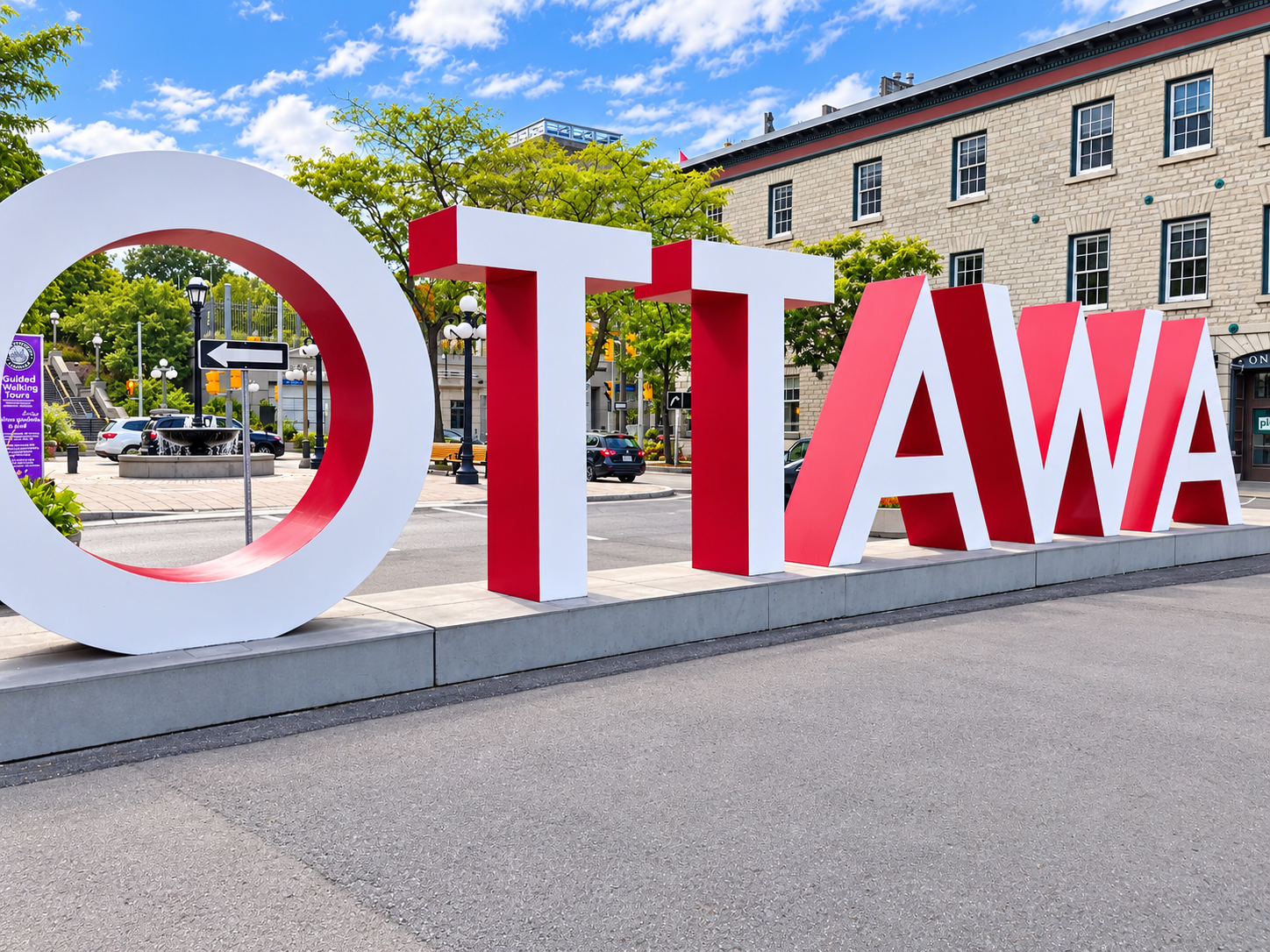 Ottawa landmark sign, ByWard Market