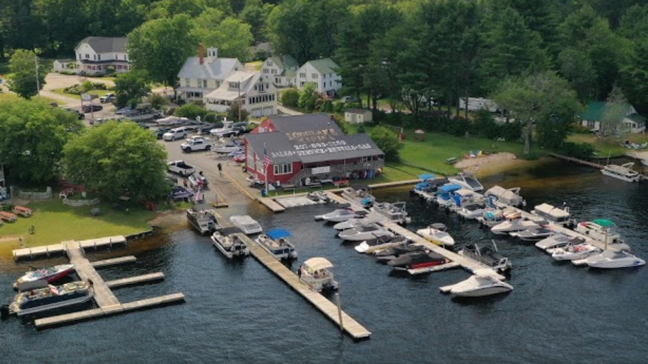 Long Lake Marina aerial photo