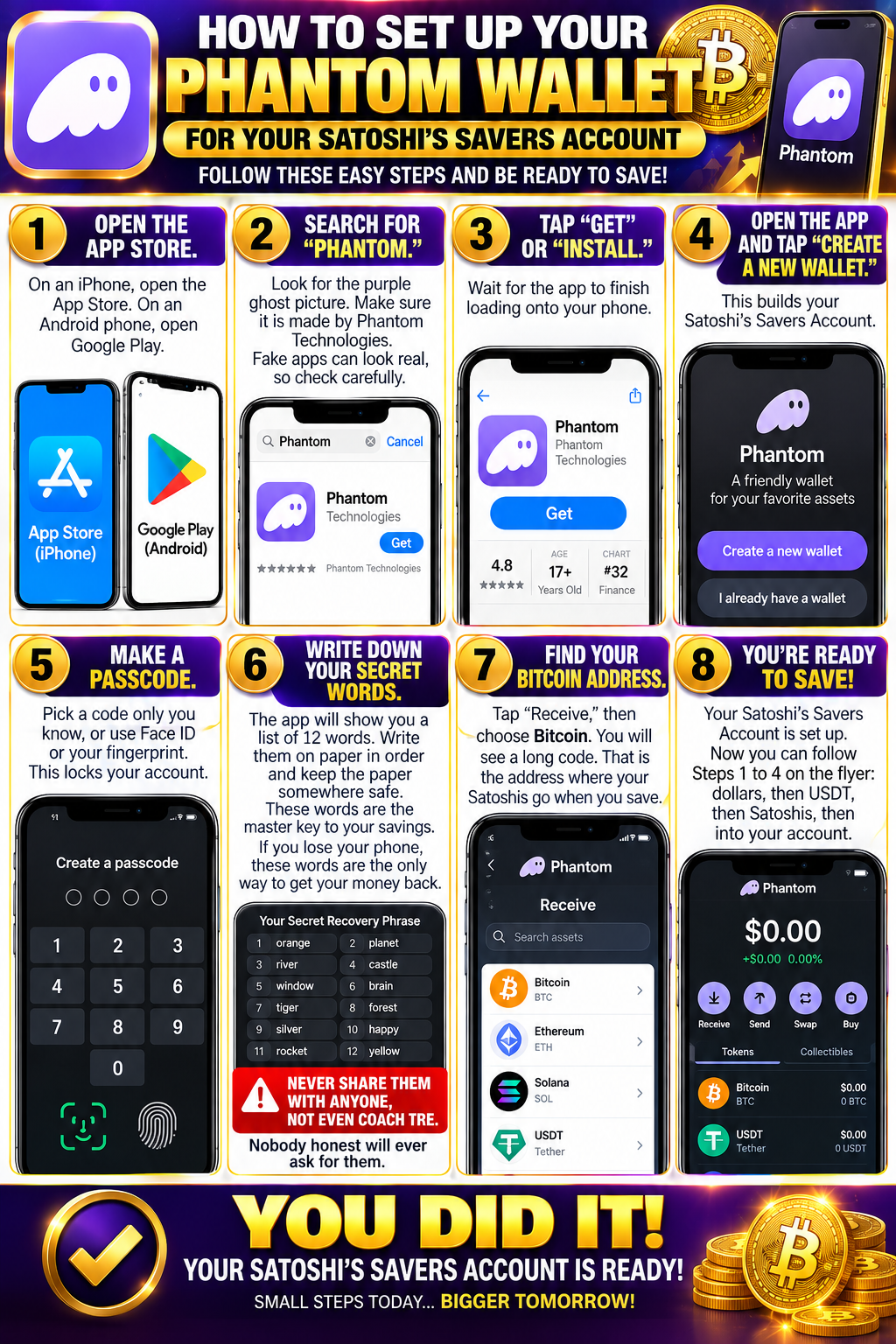 Crypto wallet setup
