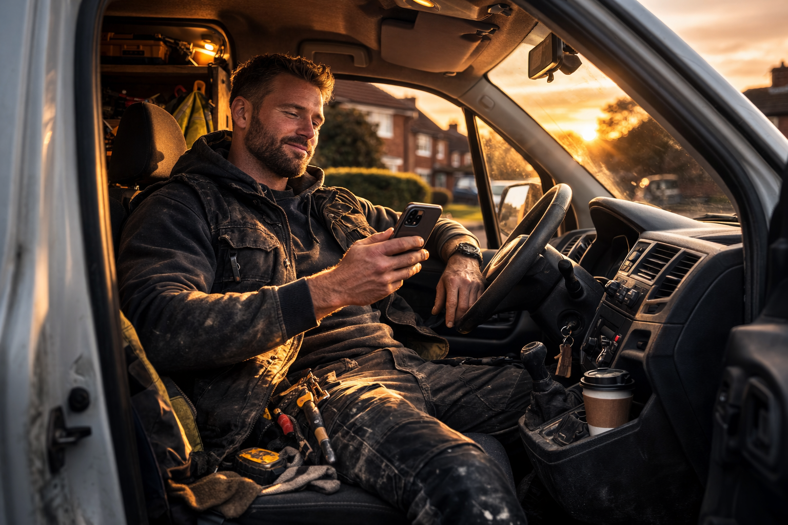 Automated CRM pipeline running on phone