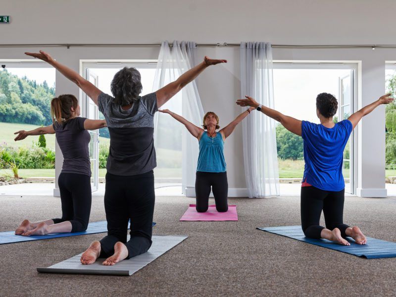 The Yoga room at Eaton Manor