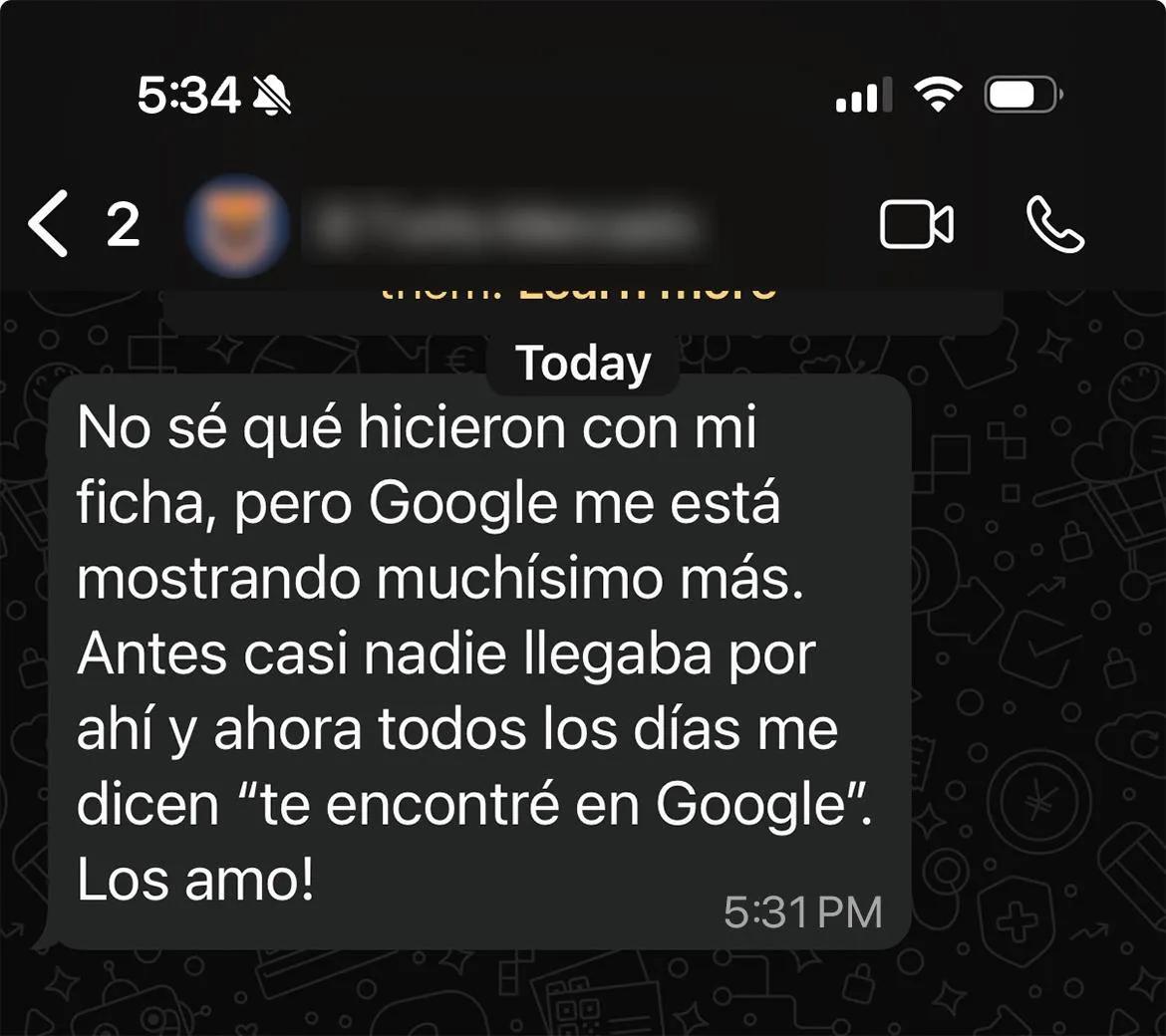 Testimonio cliente RQV