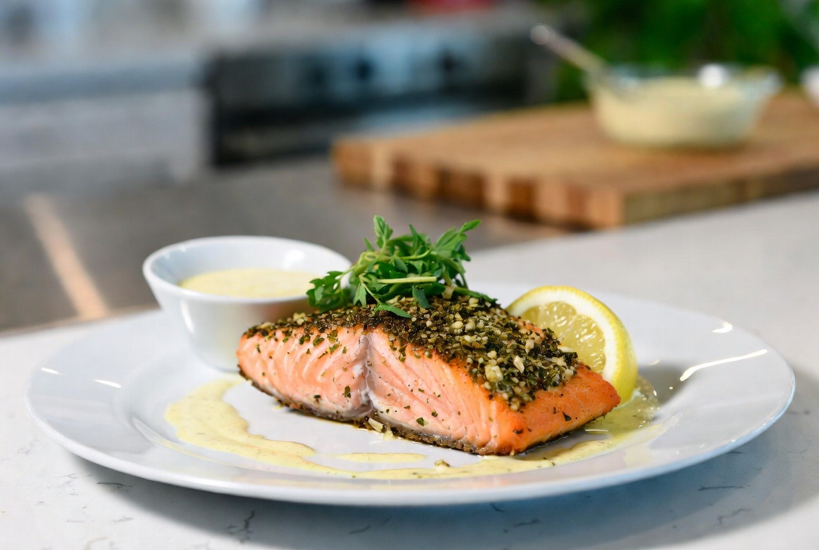 Herb-Crusted Salmon