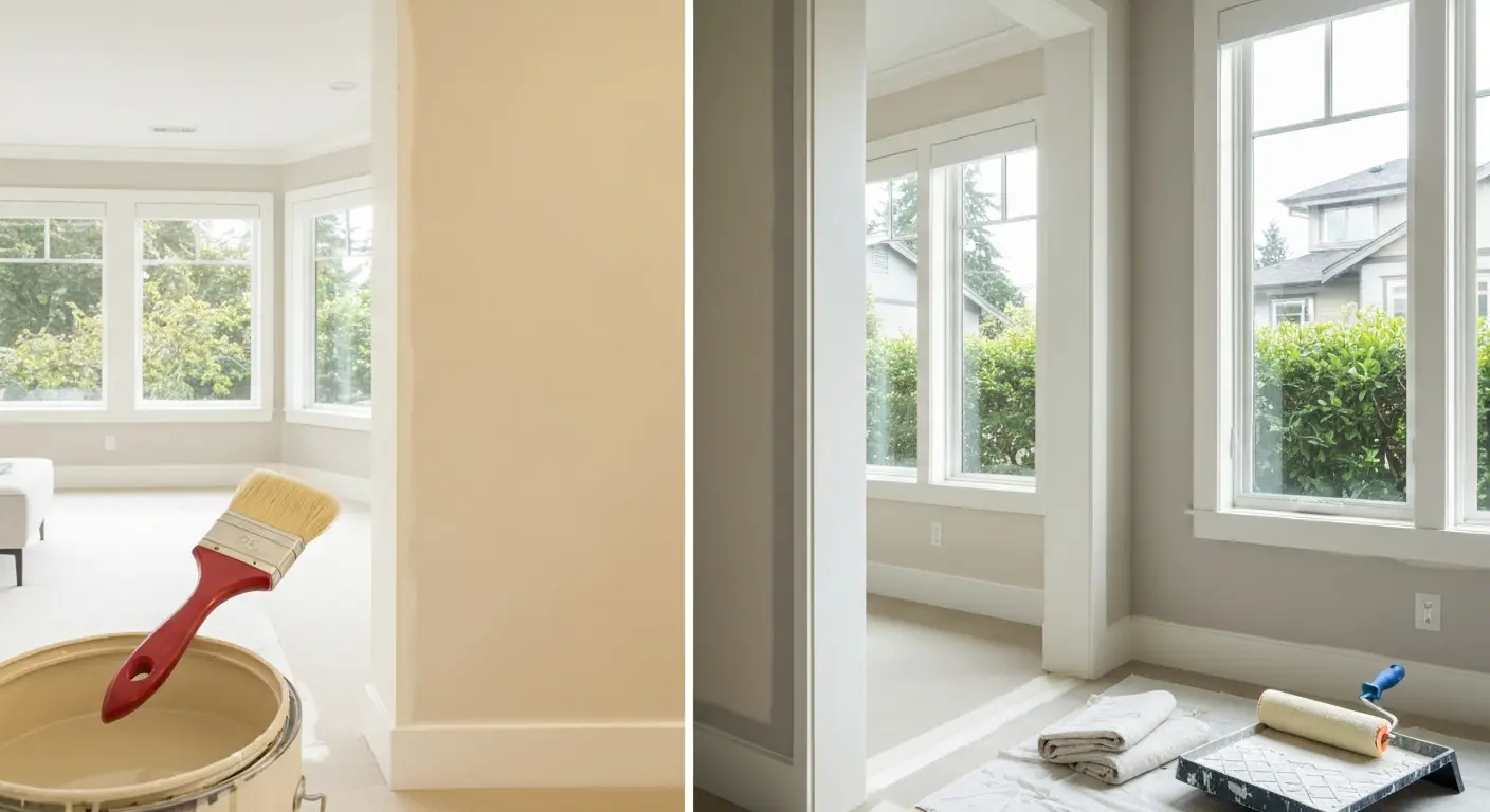 Interior painting in Bellevue home