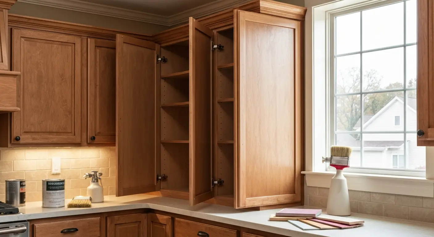 Cabinet refinishing service