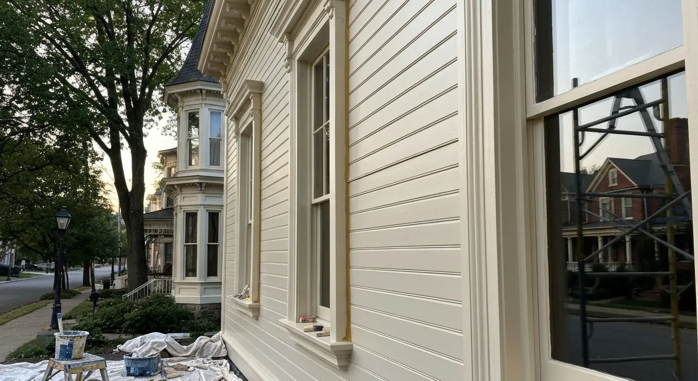 Exterior painting project in Belle Meade