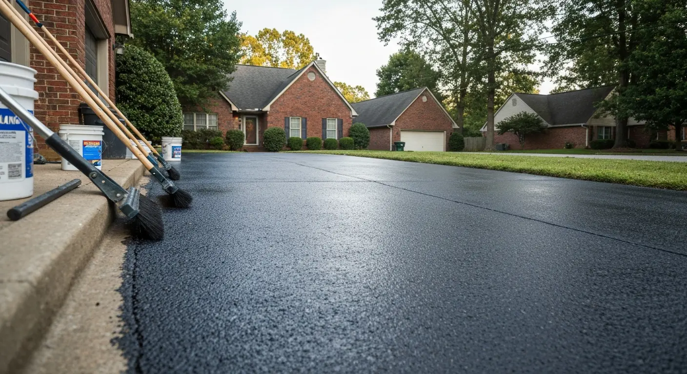 Driveway sealing service