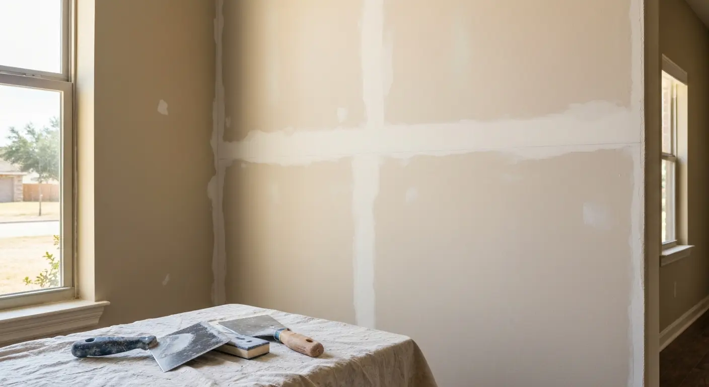 Drywall repair work