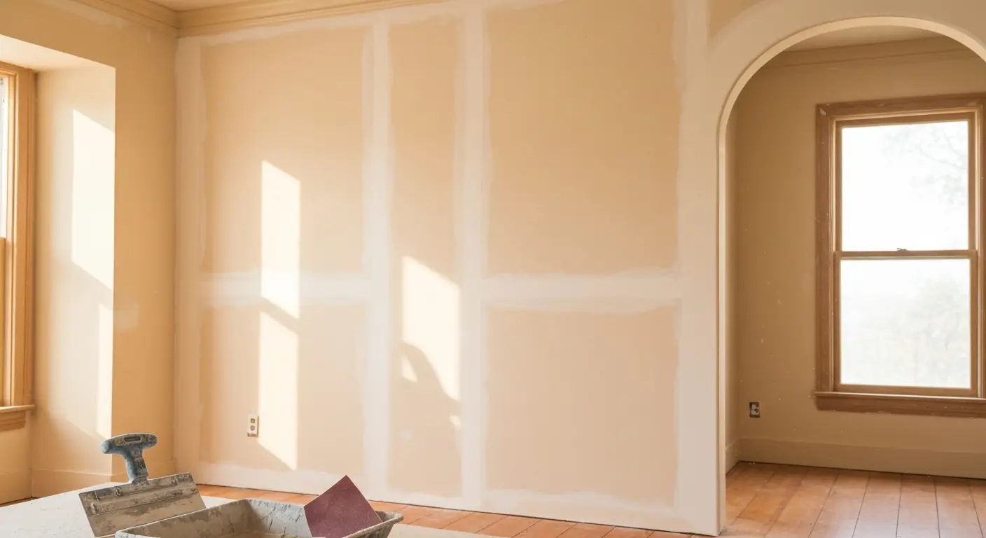 Drywall repair work