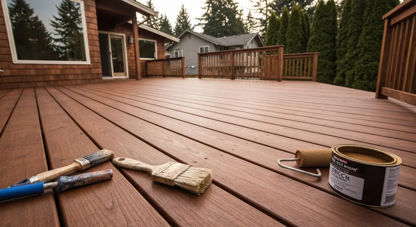 Deck staining project