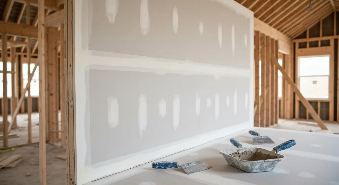 Drywall finishing in new construction home near Franklin