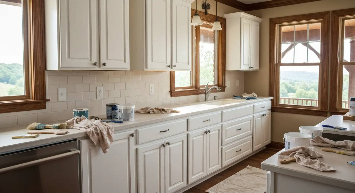 Kitchen cabinet painting
