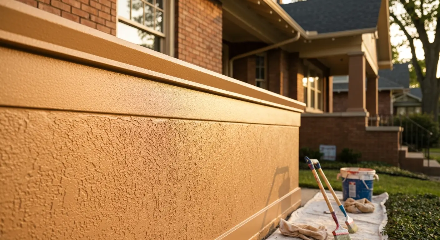 Stucco exterior painting