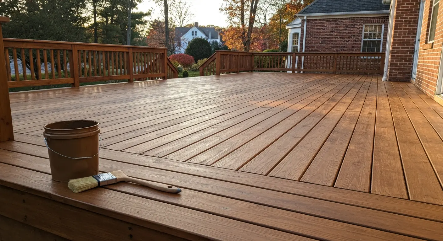 Deck staining service