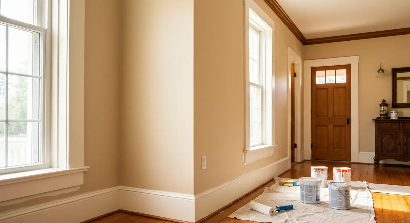 Interior painting in historic Liepers Fork home