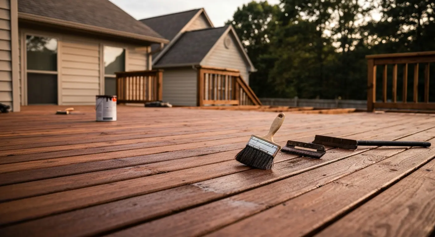 Deck staining project