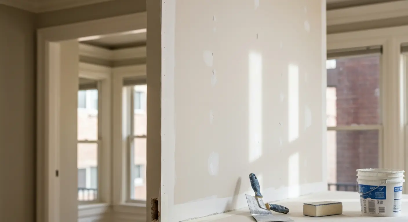 Drywall finishing work