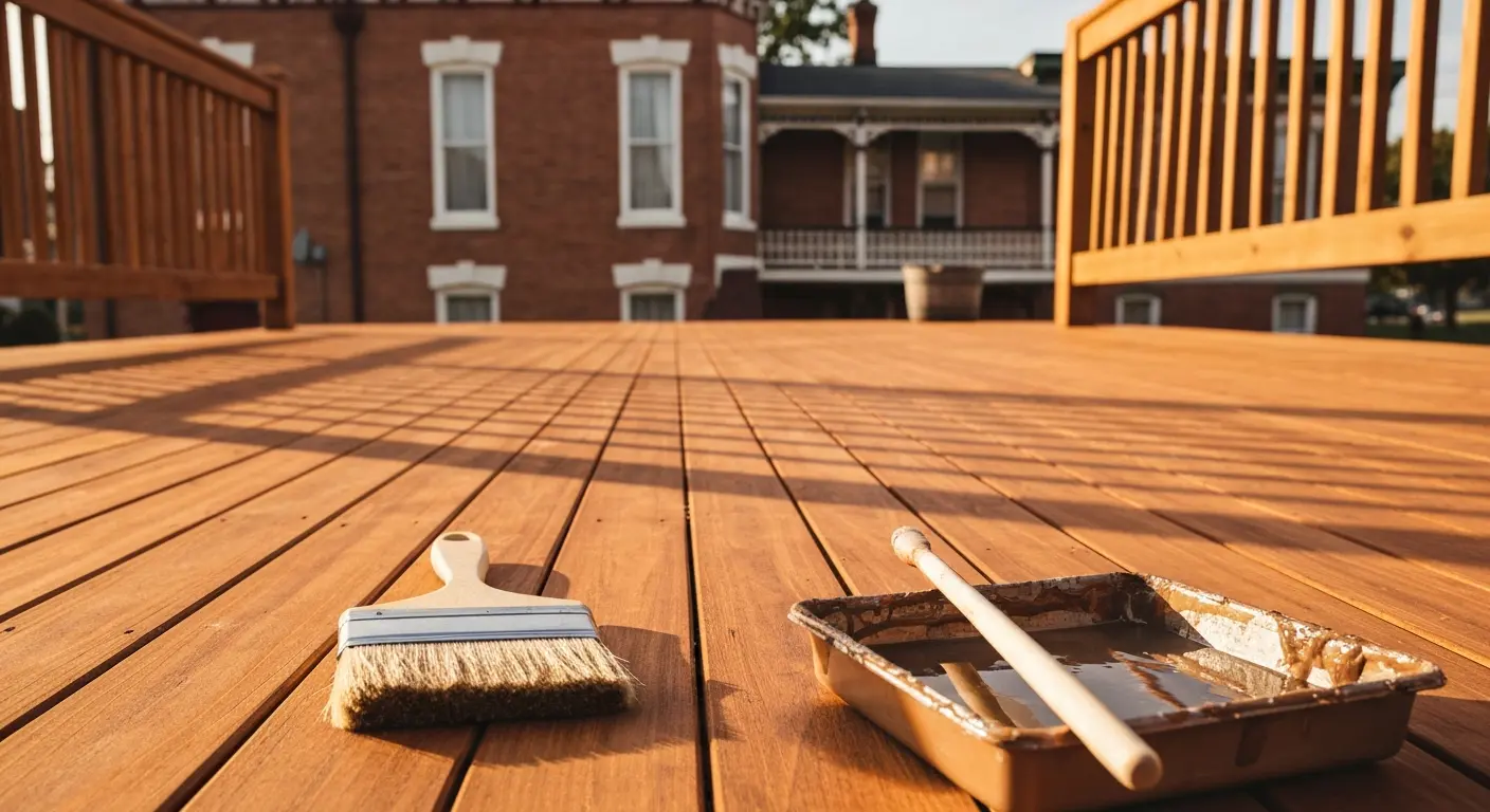 Deck staining service
