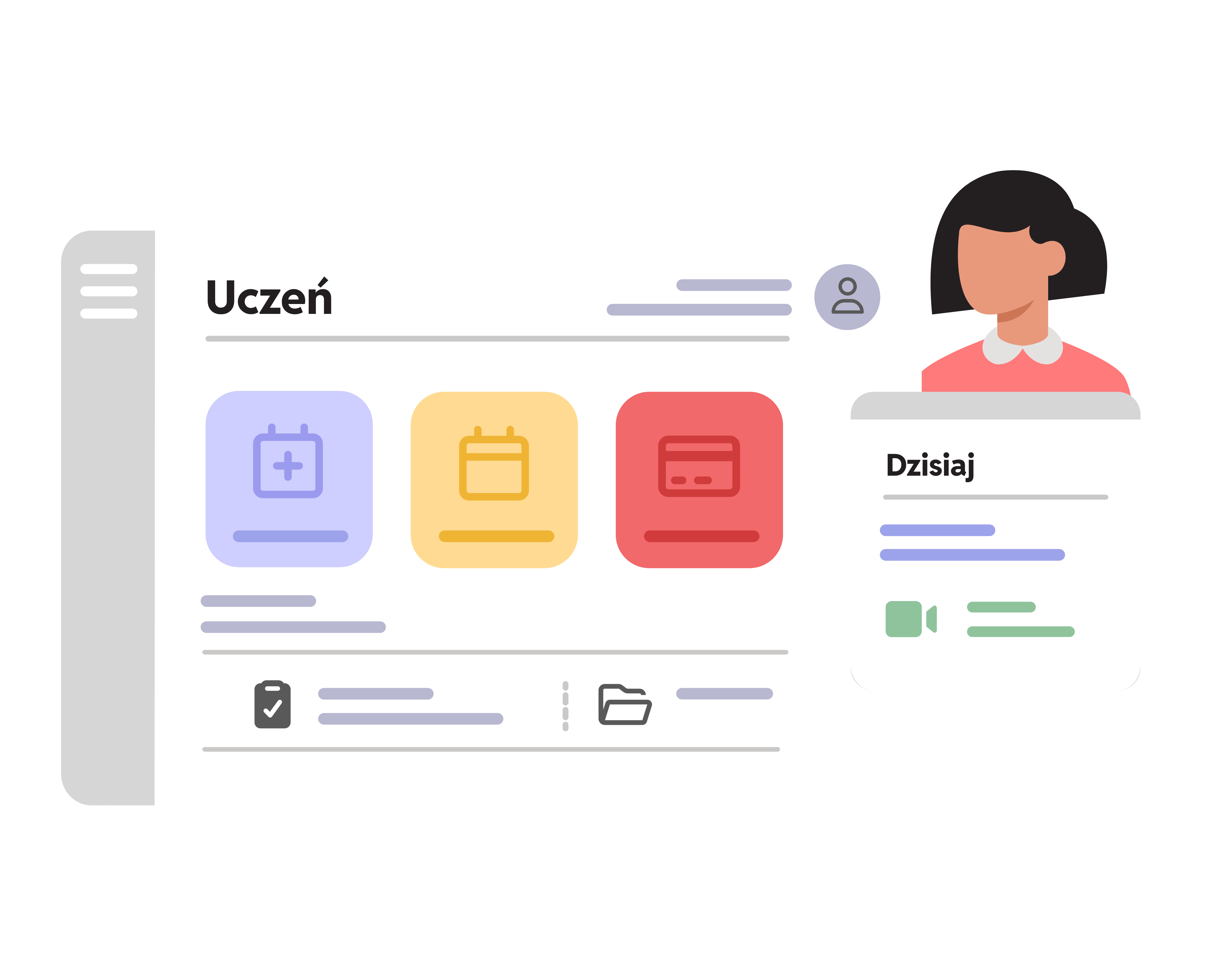 Widok materiałów platformy Learnify