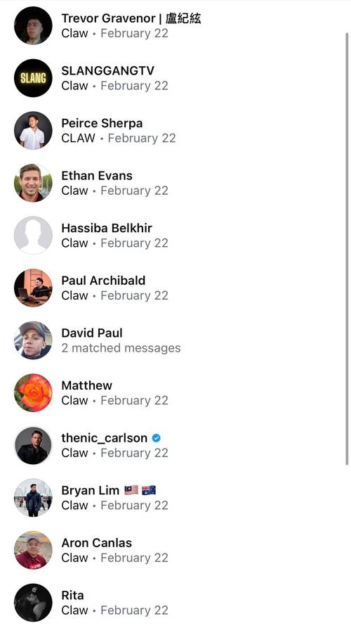 Dozens of DMs about OpenClaw
