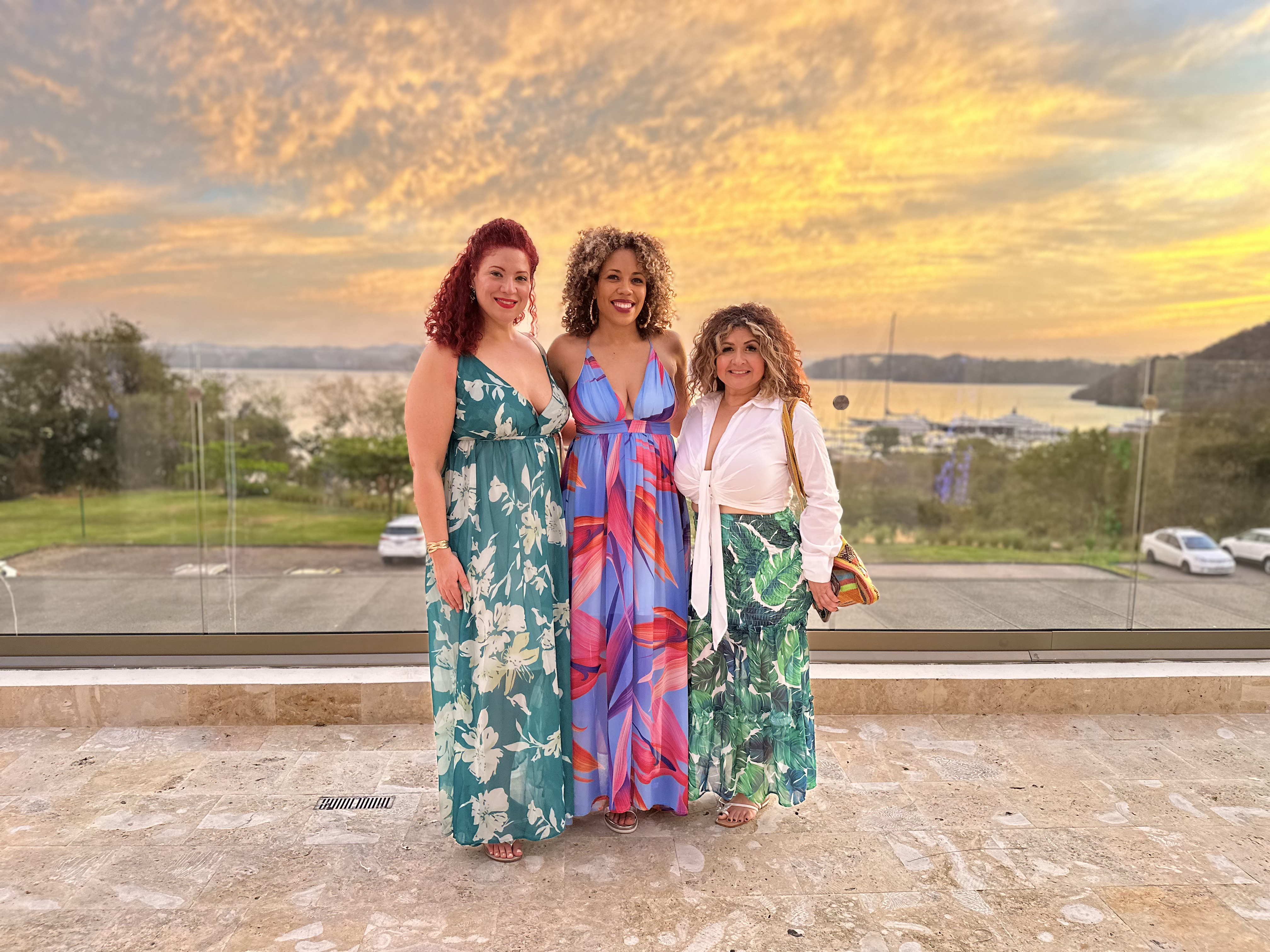 Women enjoying sunset during the WANTED Woman Escape in Costa Rica