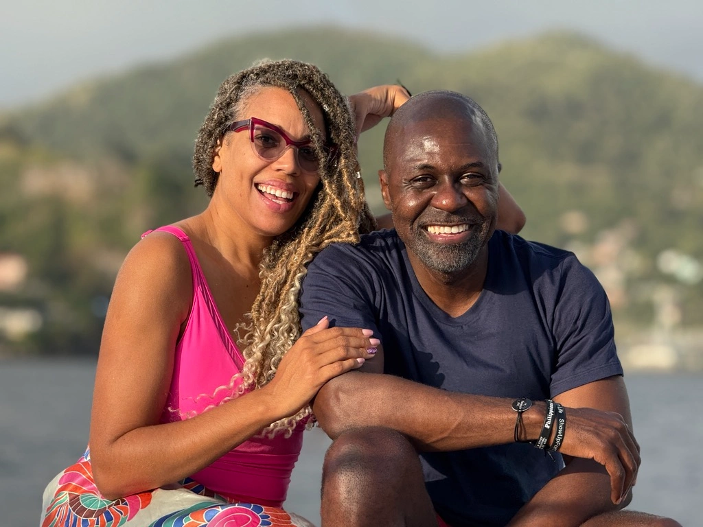 happy couple smiling together during retreat experience