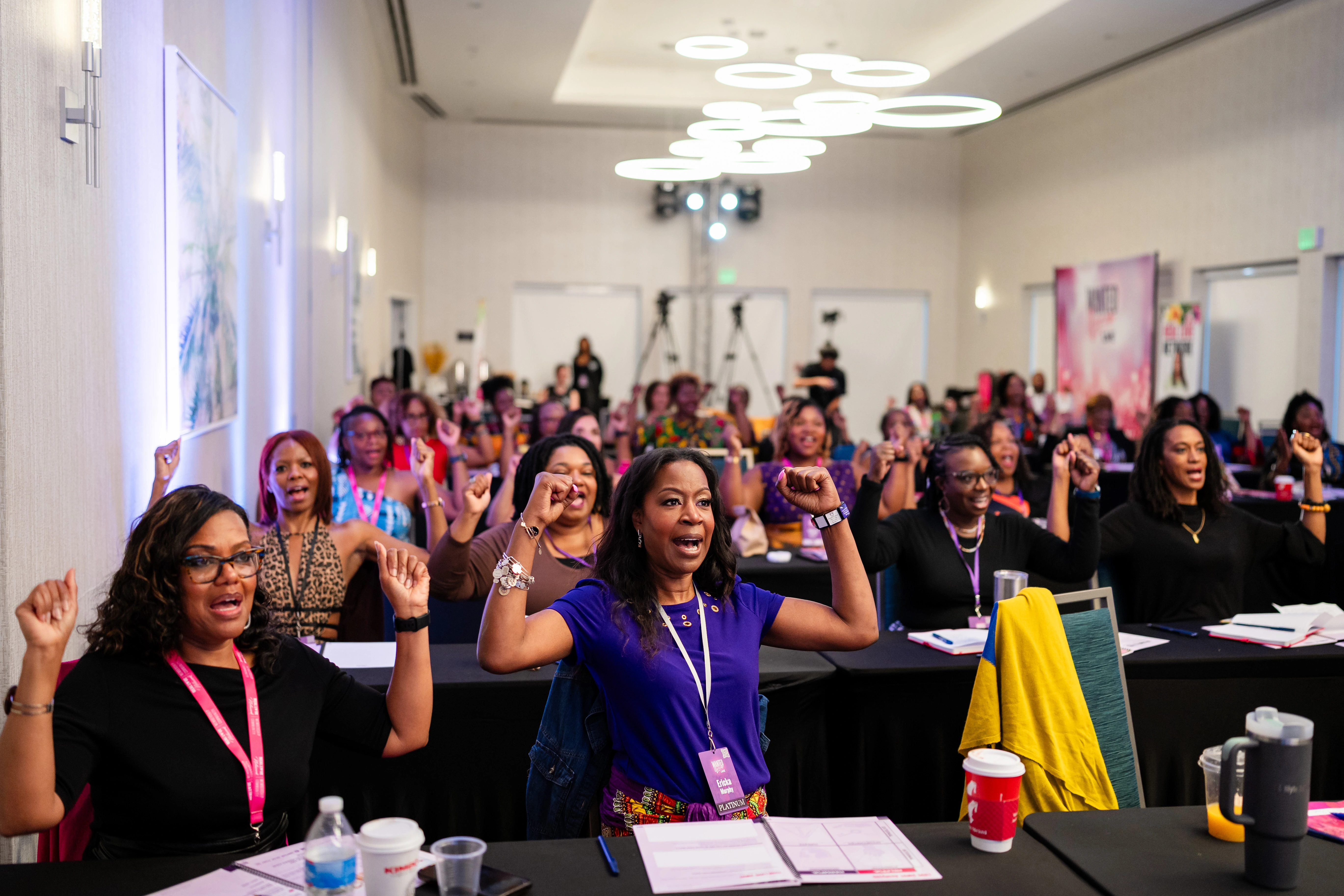 Black women participating in opening session at WANTED Woman Live 2025