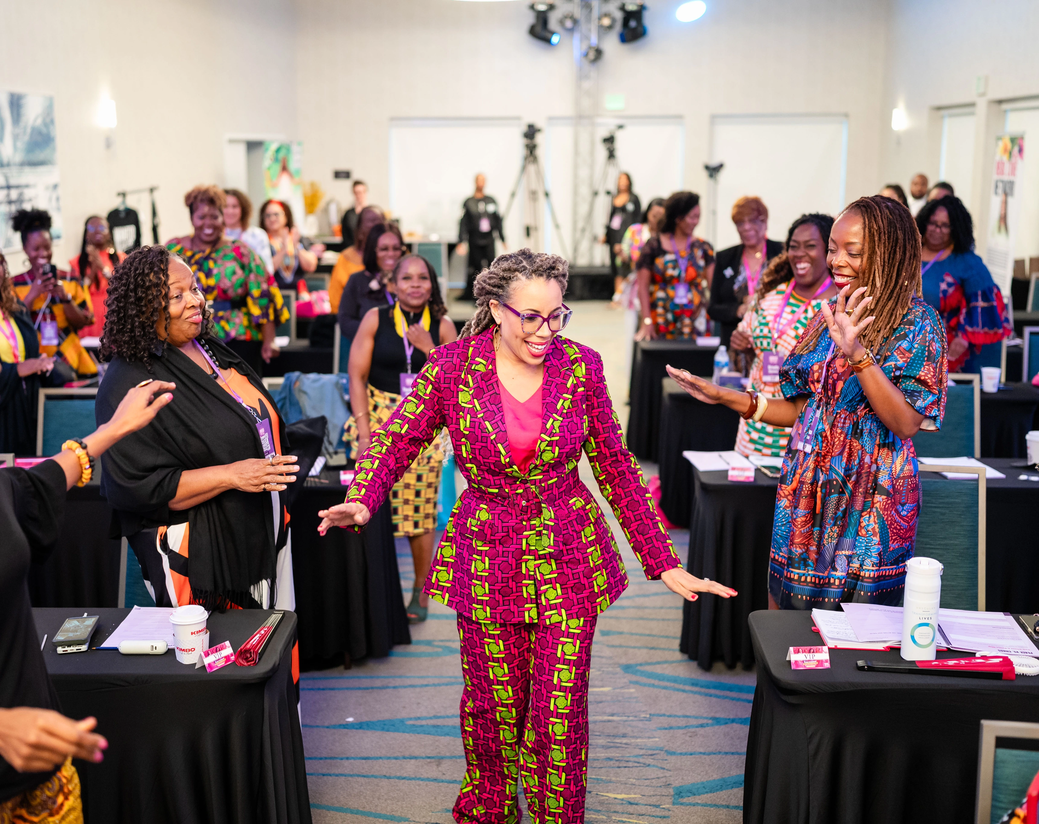 group of women participating in WANTED Woman Live activity