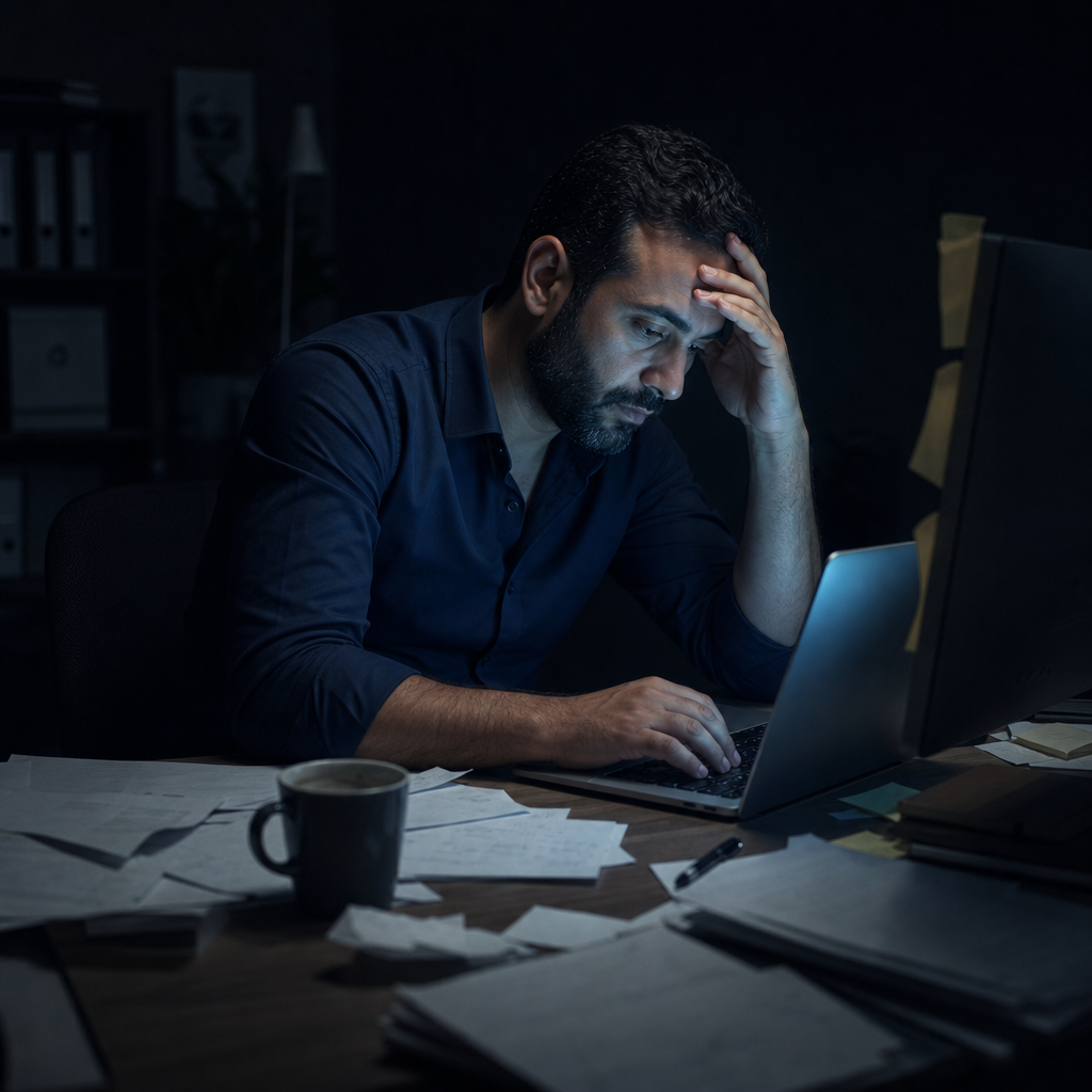 عقل غير مدرَّب — إرهاق وتشتّت
