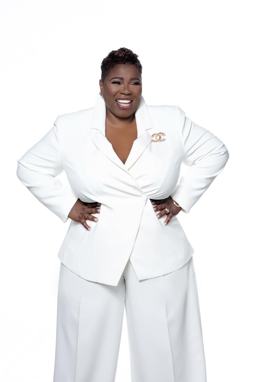 Executive woman leader — confident, authoritative, composed