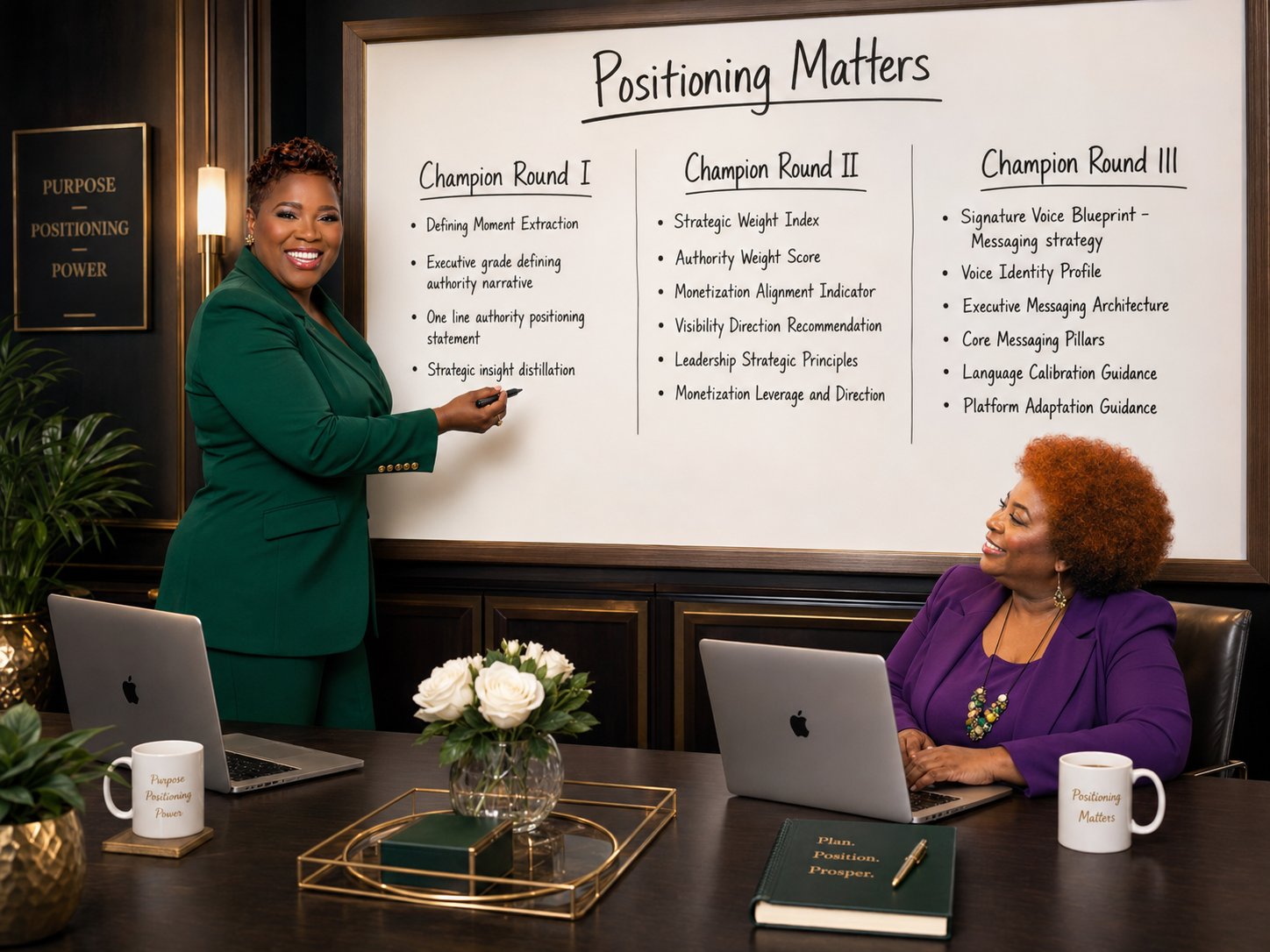 Mary H. Davis teaching live workshop — Women's Level Up Network