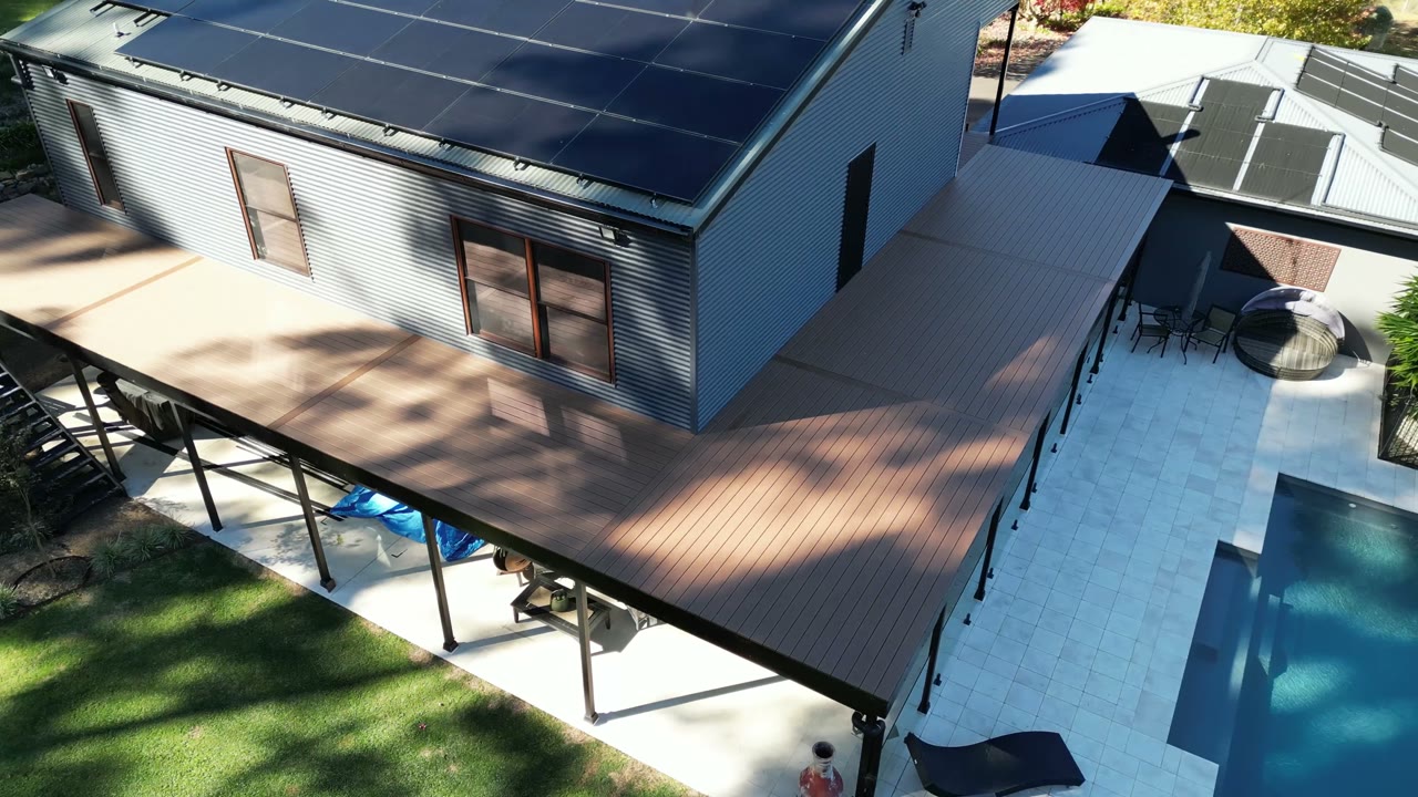 Aerial deck view