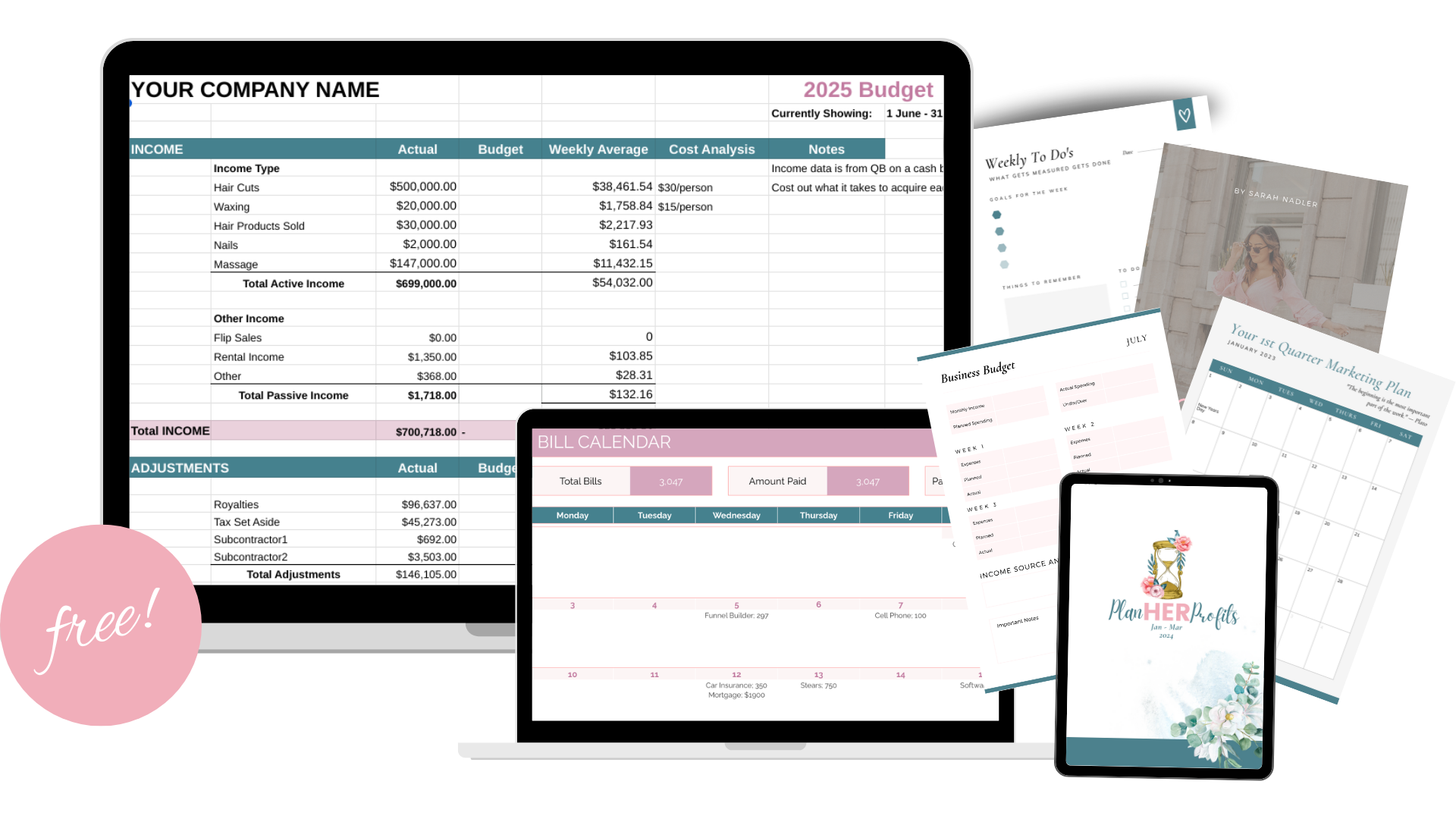 FREE Digital Profit Planner