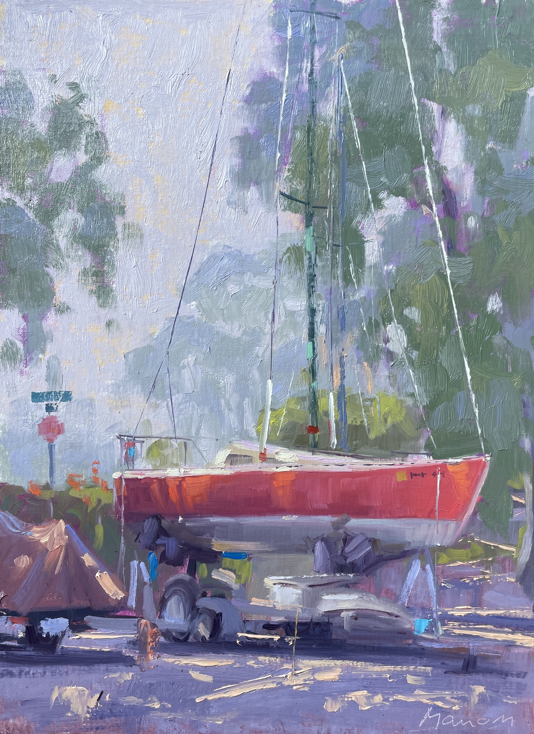 Landlubber — oil painting by Manon Sander