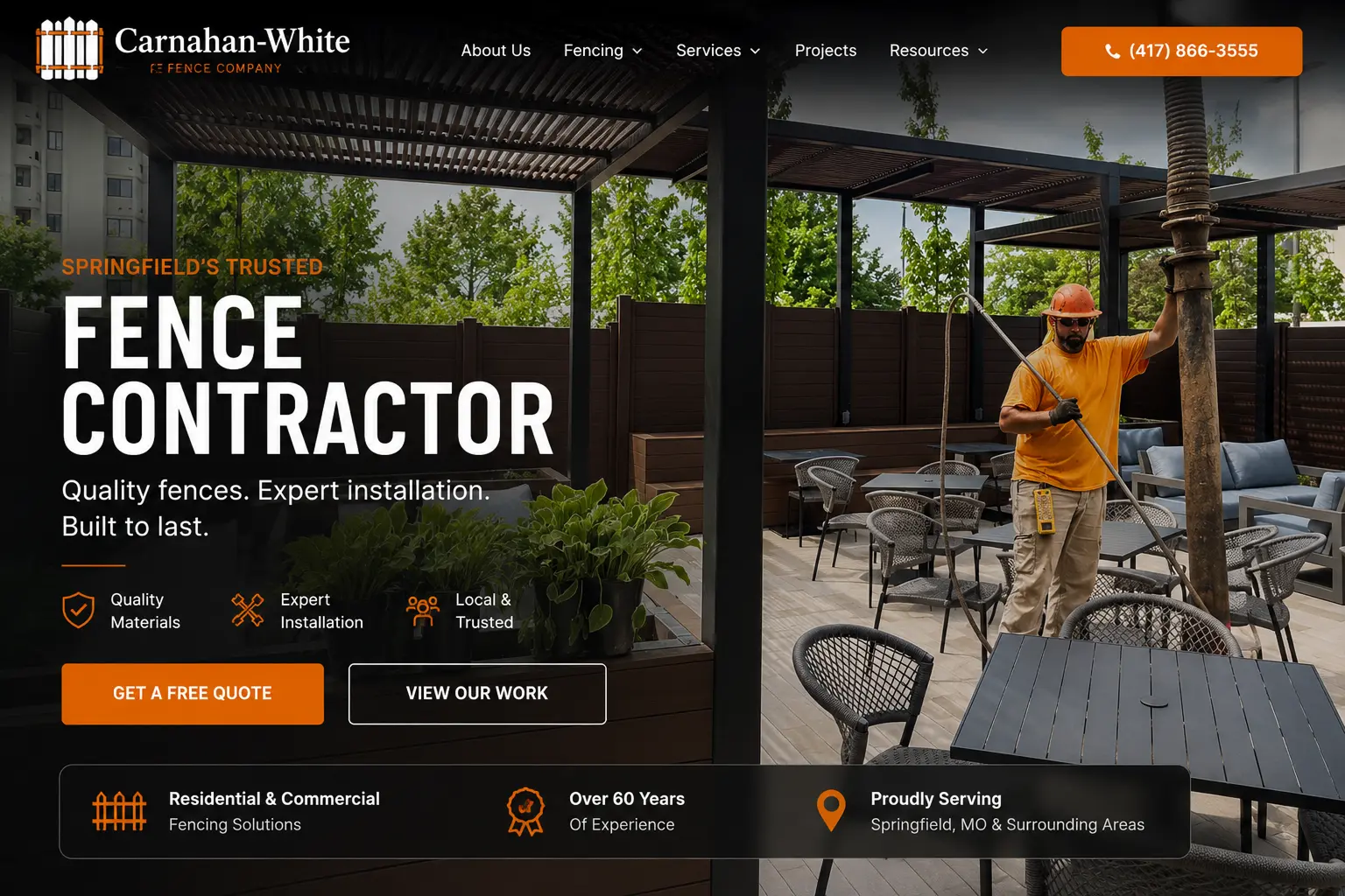 Contractor website example 3