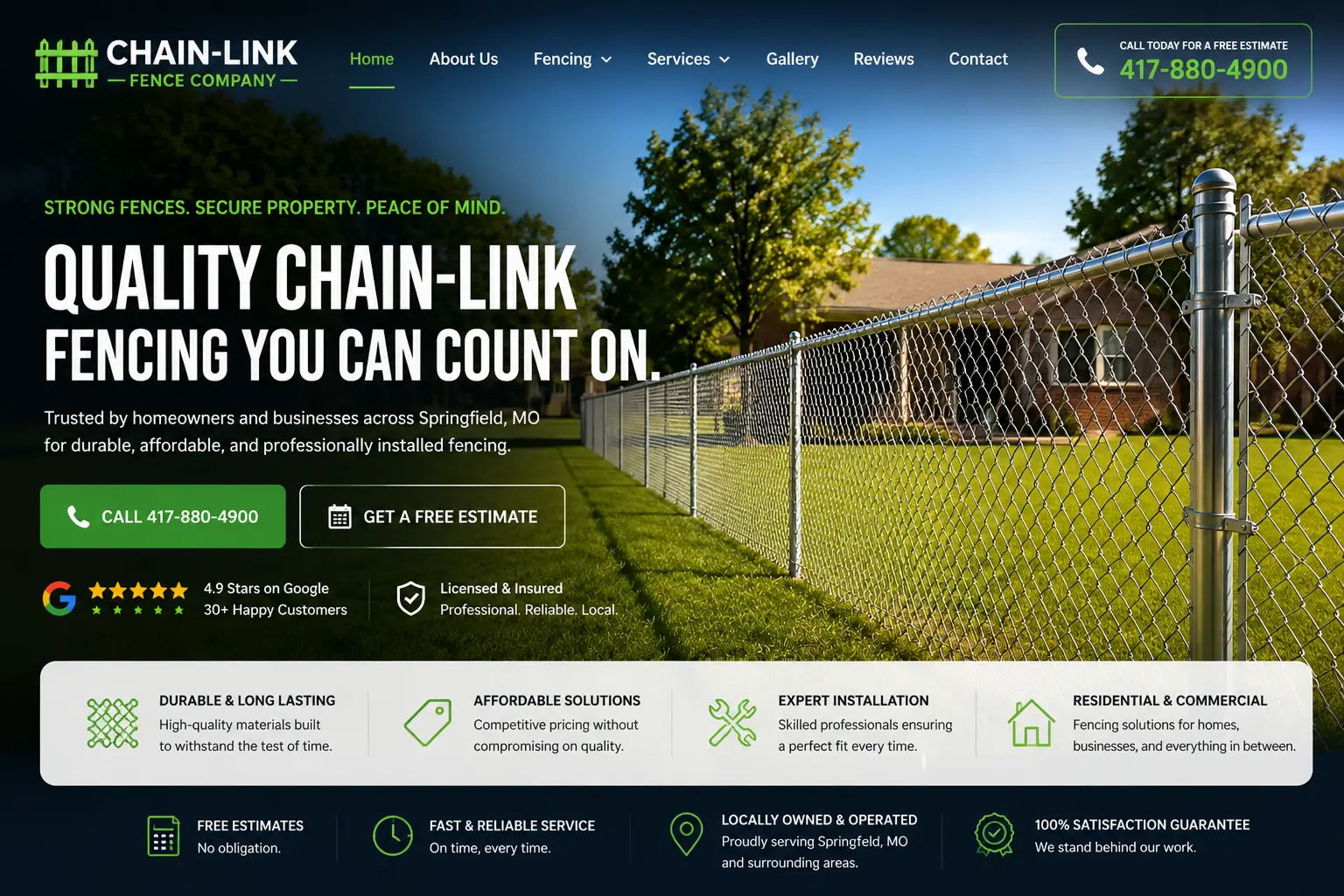Contractor website example 2