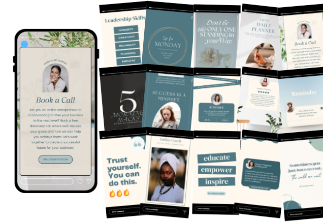 15 Free Instagram Story Templates for Coaches mockup