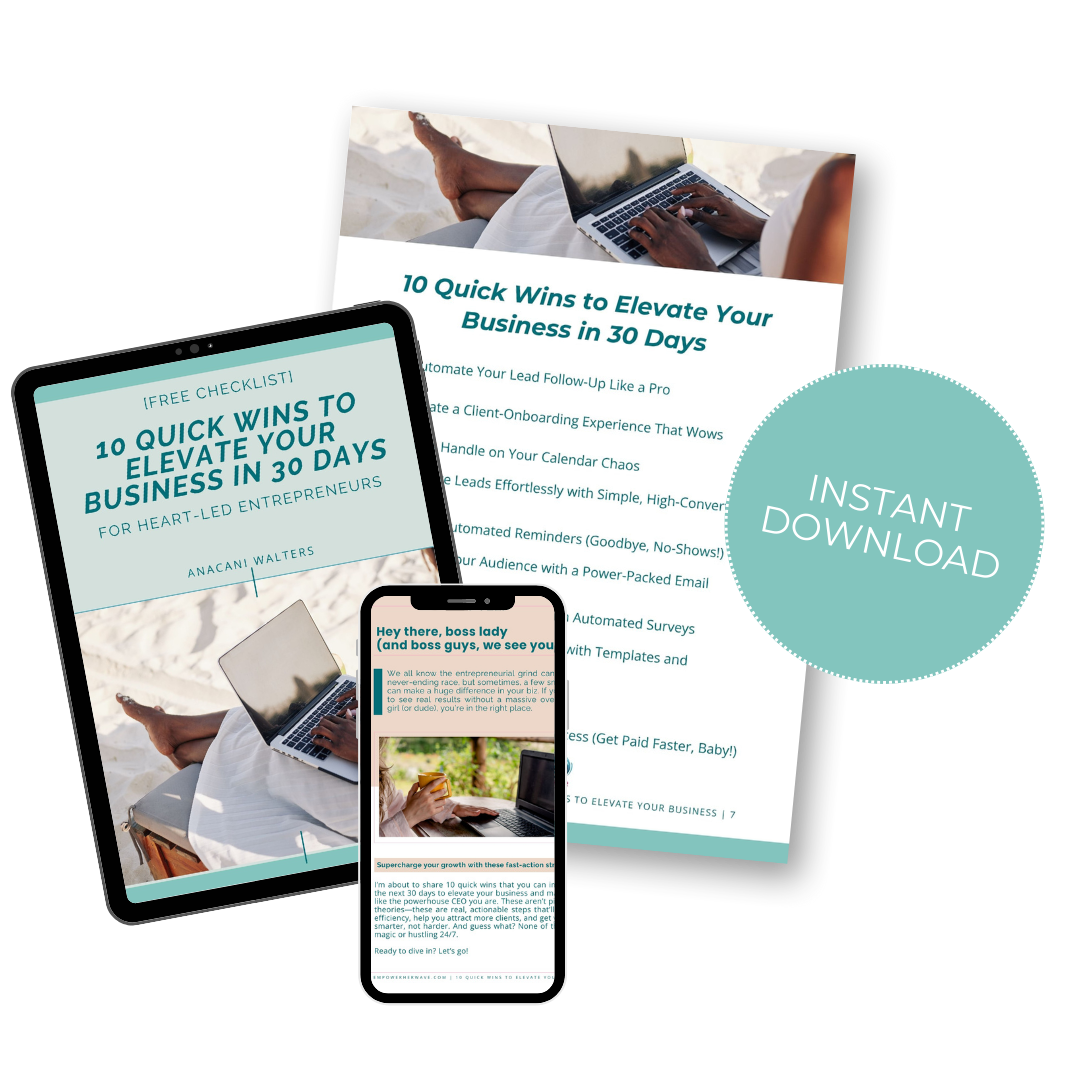10 Quick Wins to Elevate Your Business guide mockup