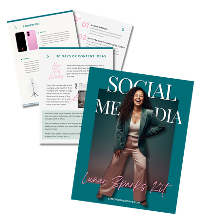 The Social Media Lunar Sparks Kit: cover and inside pages