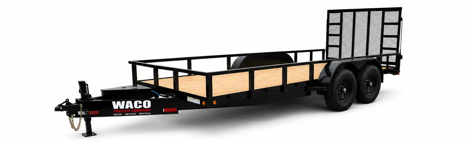 The full Waco Trailer Company rental fleet in Waco, TX