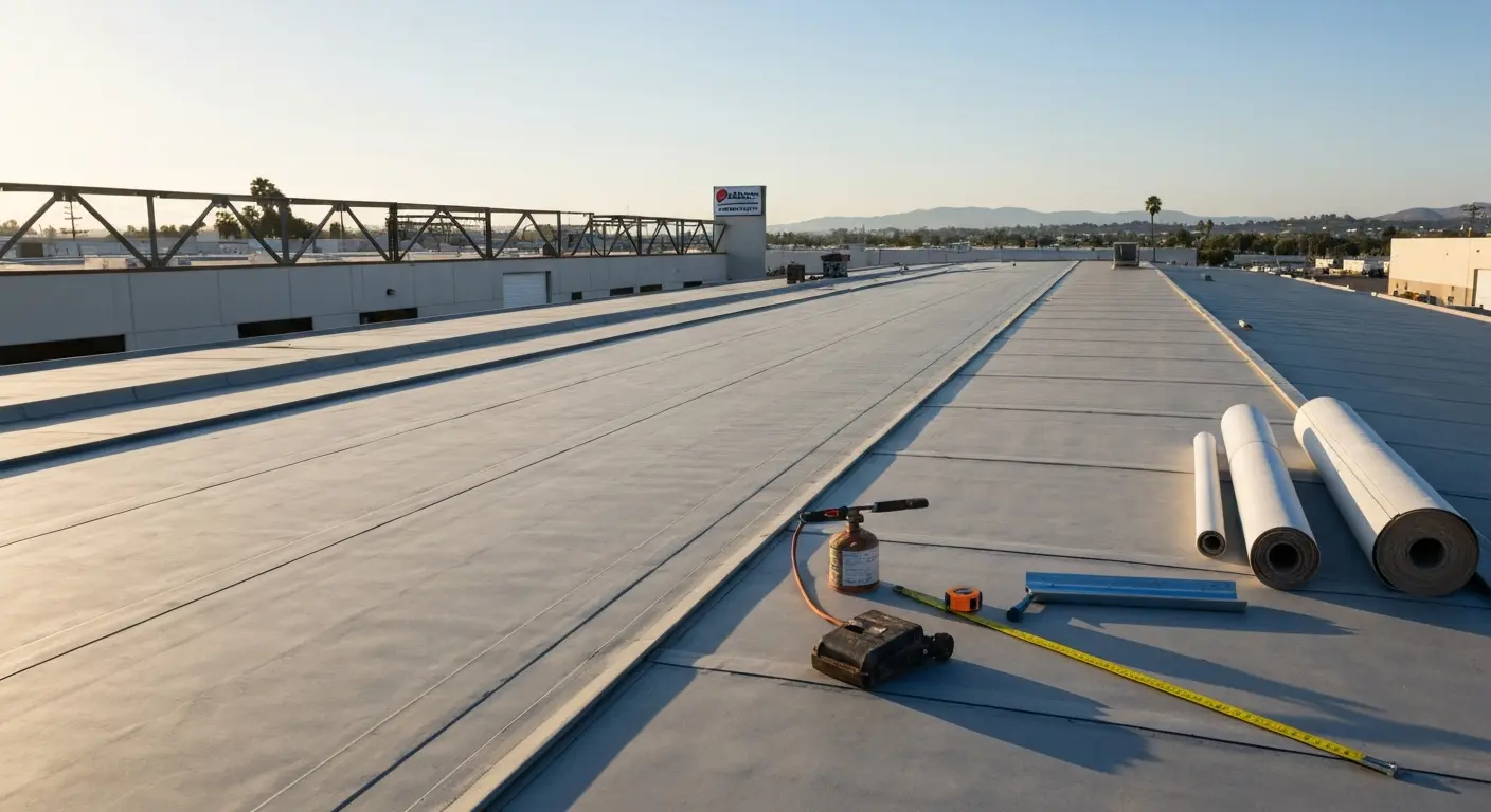 Commercial roofing installation