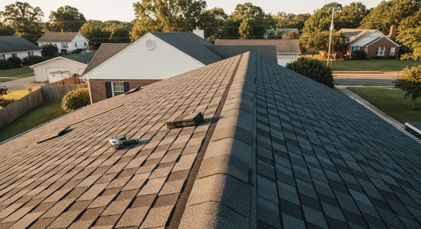Asphalt shingle installation