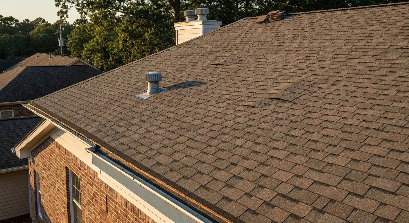 Asphalt shingle roof