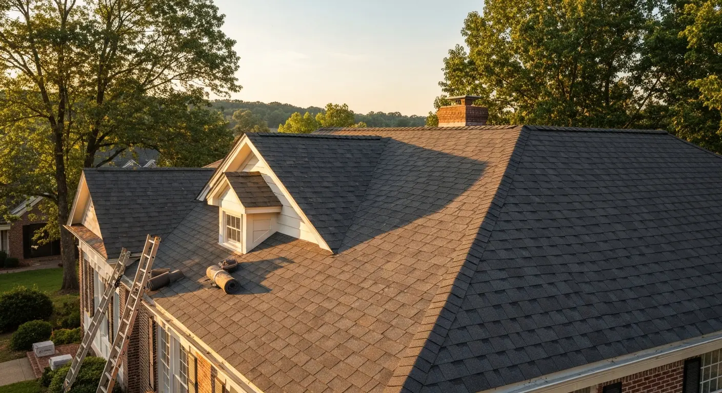 Asphalt shingle roof