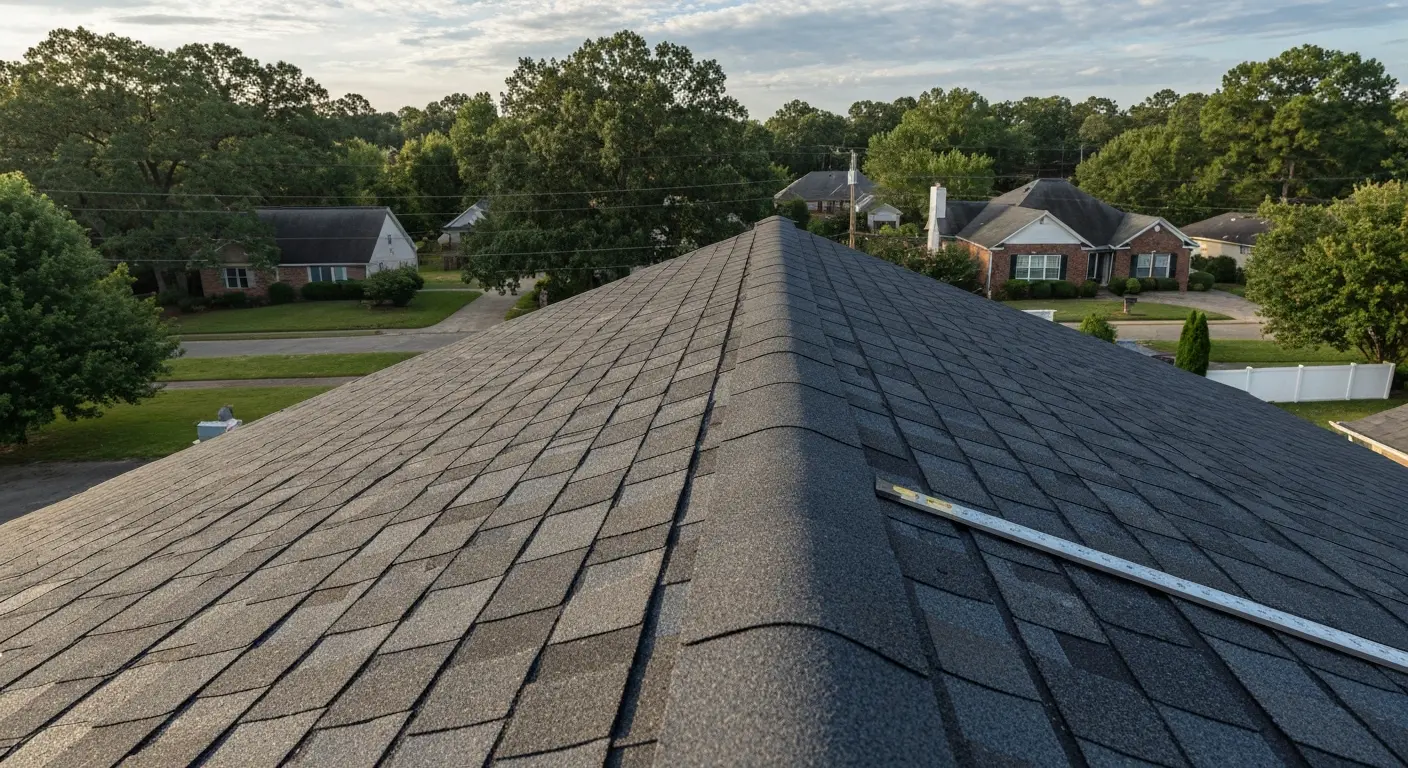 Asphalt shingle roof installation