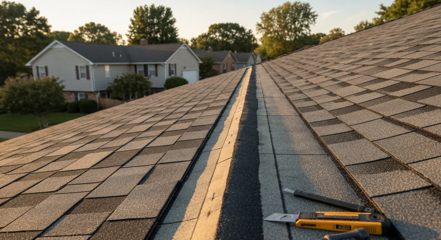 Asphalt shingle roof