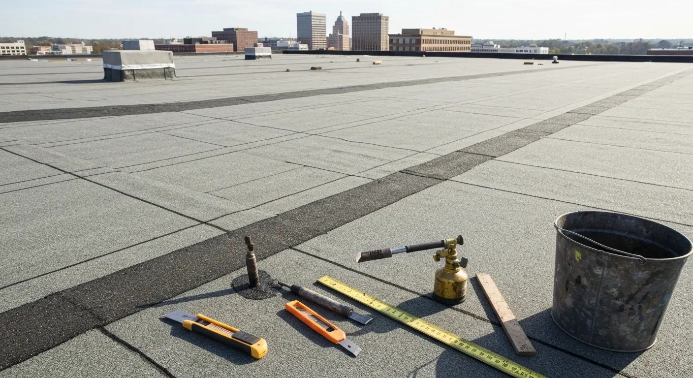 Commercial roofing installation