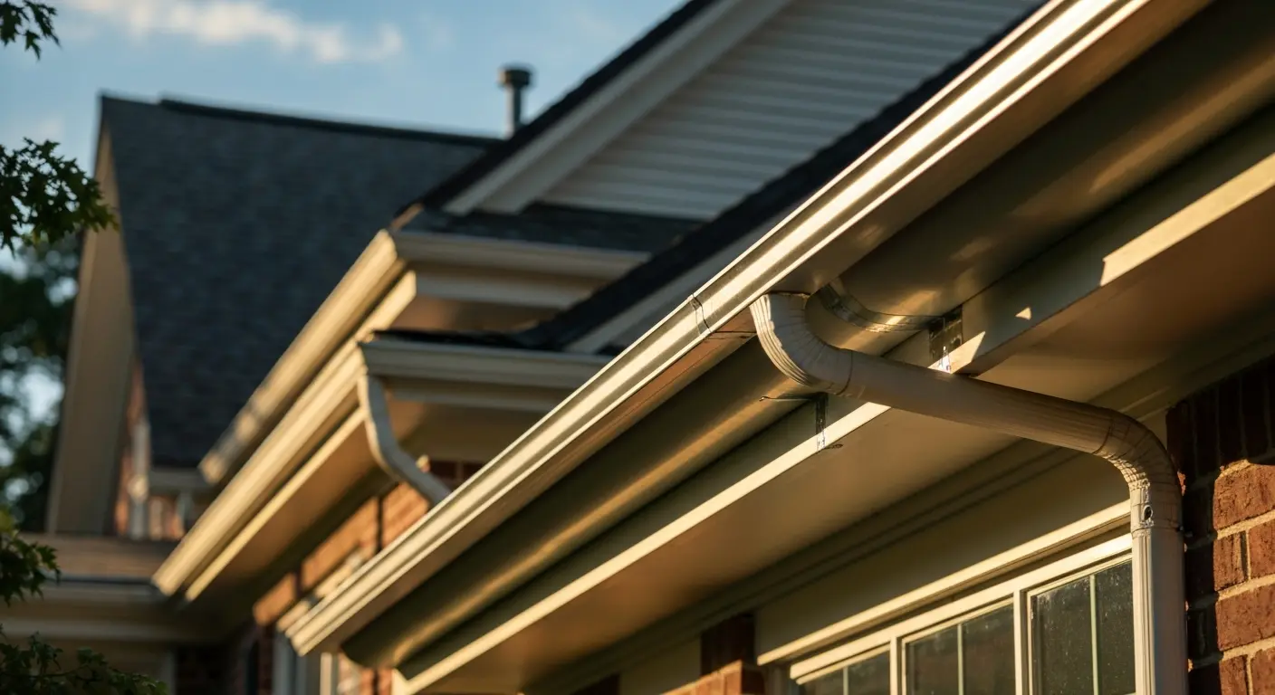 Gutter and flashing installation