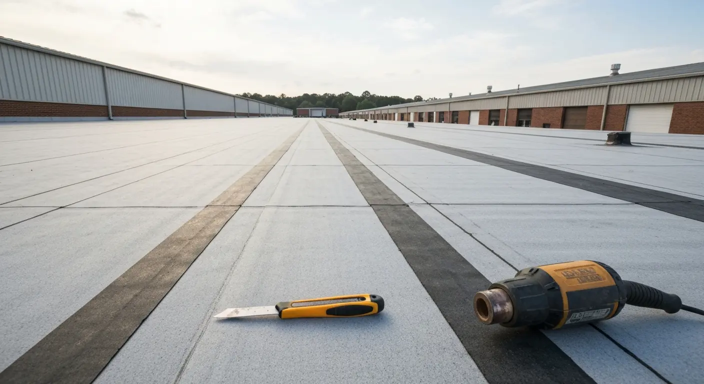 Commercial roofing project