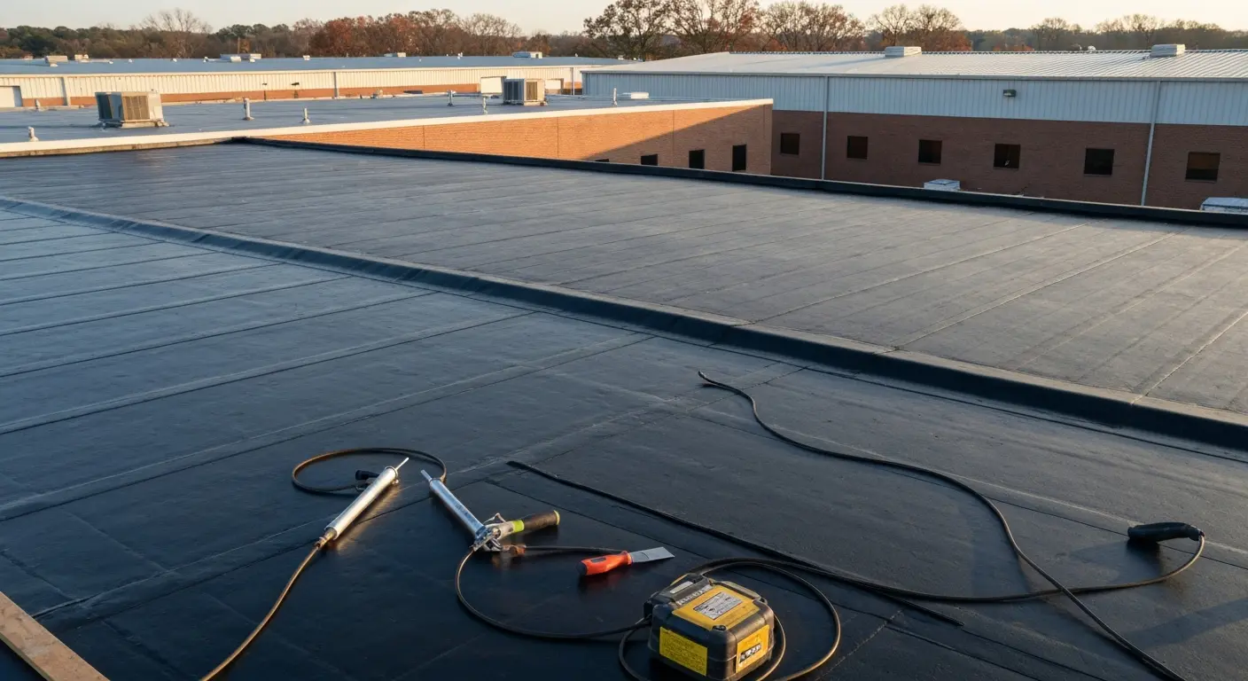 Commercial roofing project